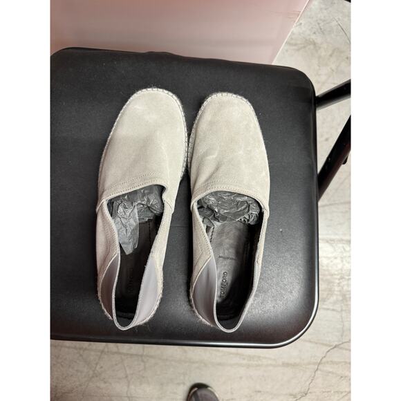 Tom Ford Mens Gray Suede Solid Round Toe Slip On Barnes Espadrilles Shoes Size 9 - Picture 3 of 11